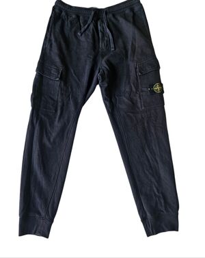 Stone Island Black Cargo Sweatpants Mens Size L